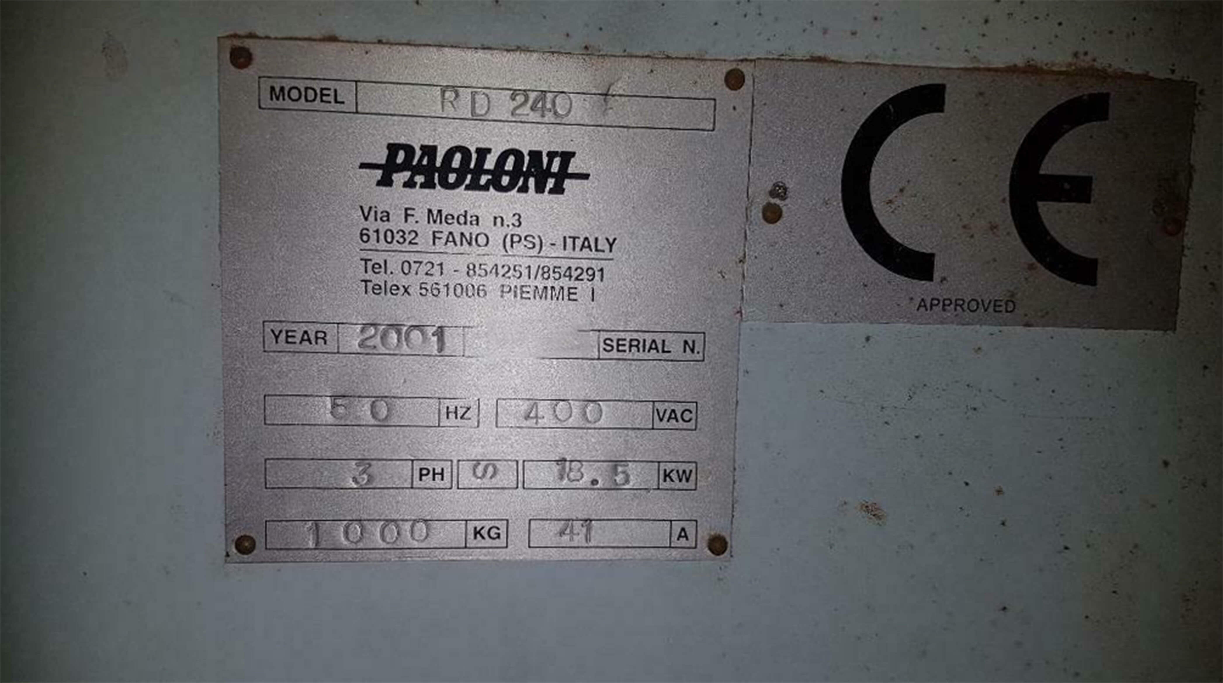 Gebruikt PAOLONI HACO RD 240