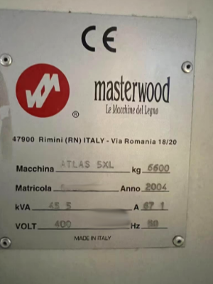 Used Masterwood Atlas 5XL I CNC Machining Center I 2004