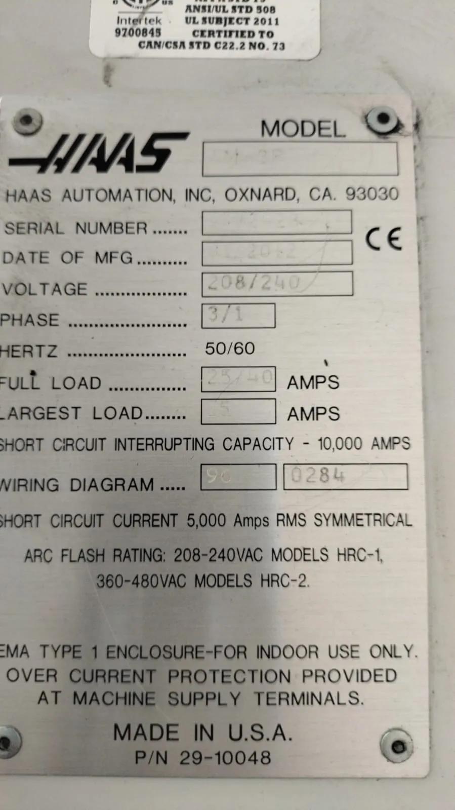 Gebruikt Haas TM-3P I Verticaal Bewerkingscentrum