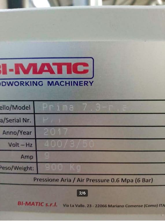 Usado Bi-matic Prima 7.3 - Biselado - 2017