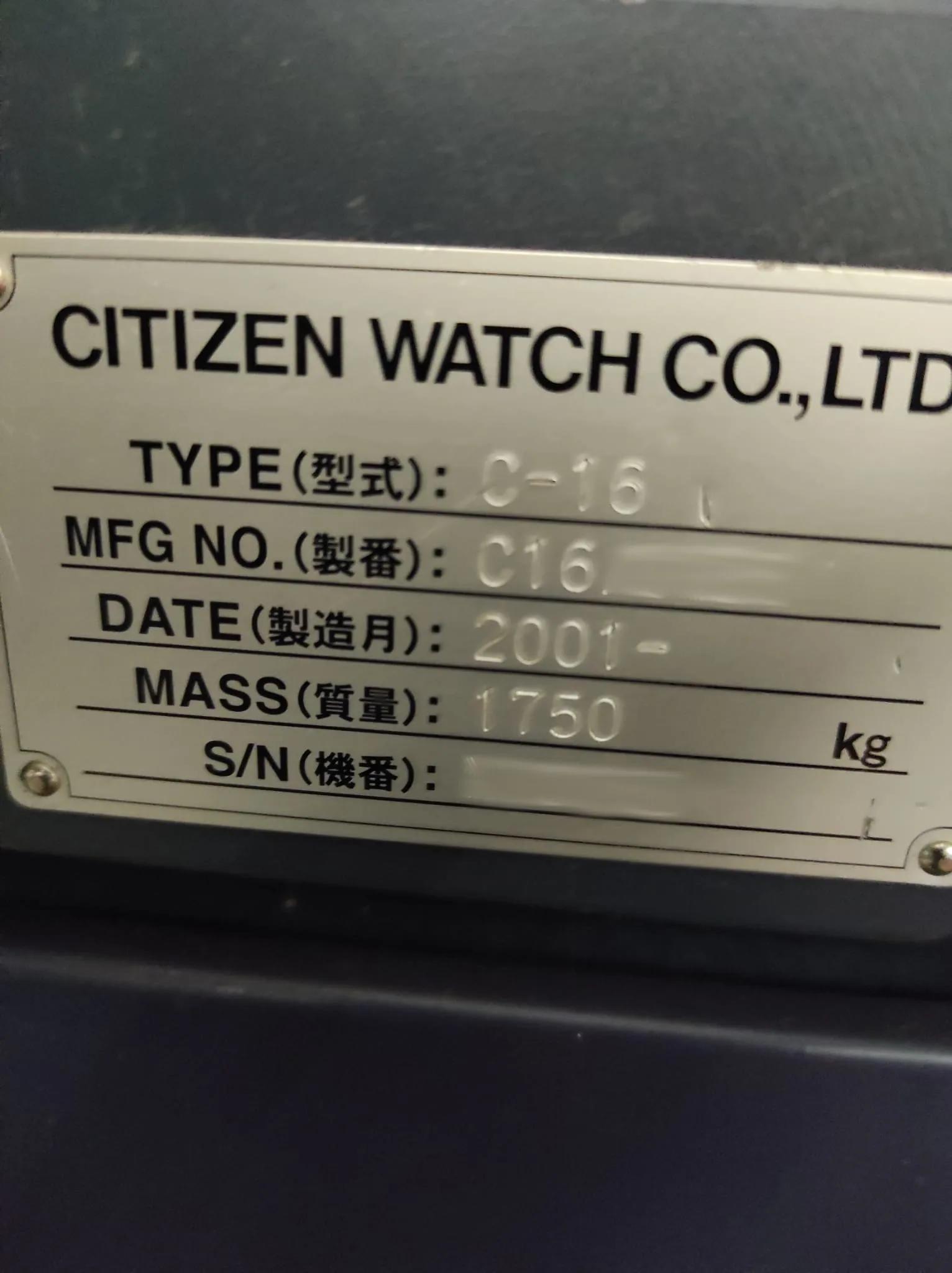 Gebruikt Citizen Cincom C16 I CNC Draaibank
