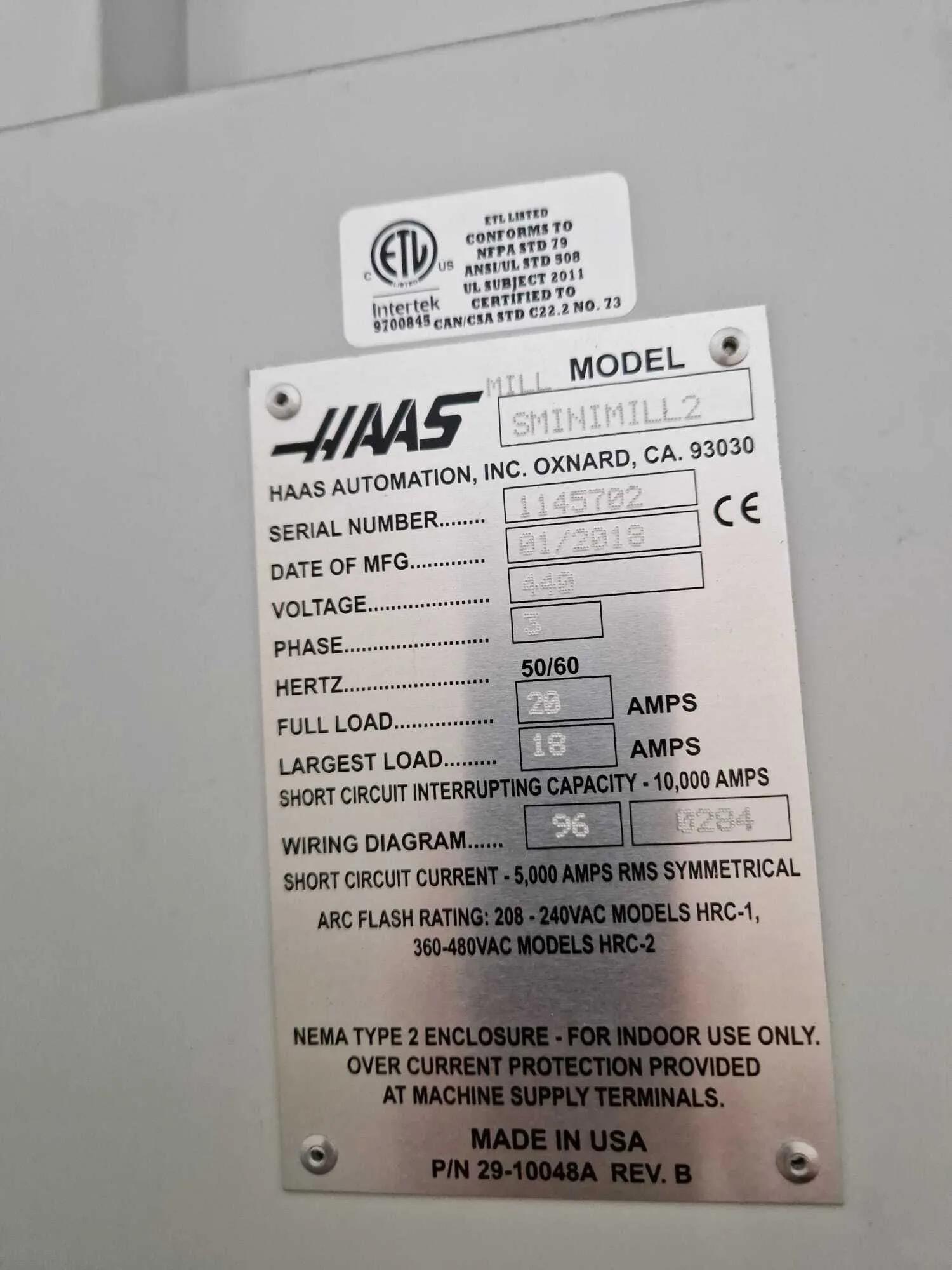 Usado Haas Super Mini Mill 2 I Centro de Mecanizado Vertical