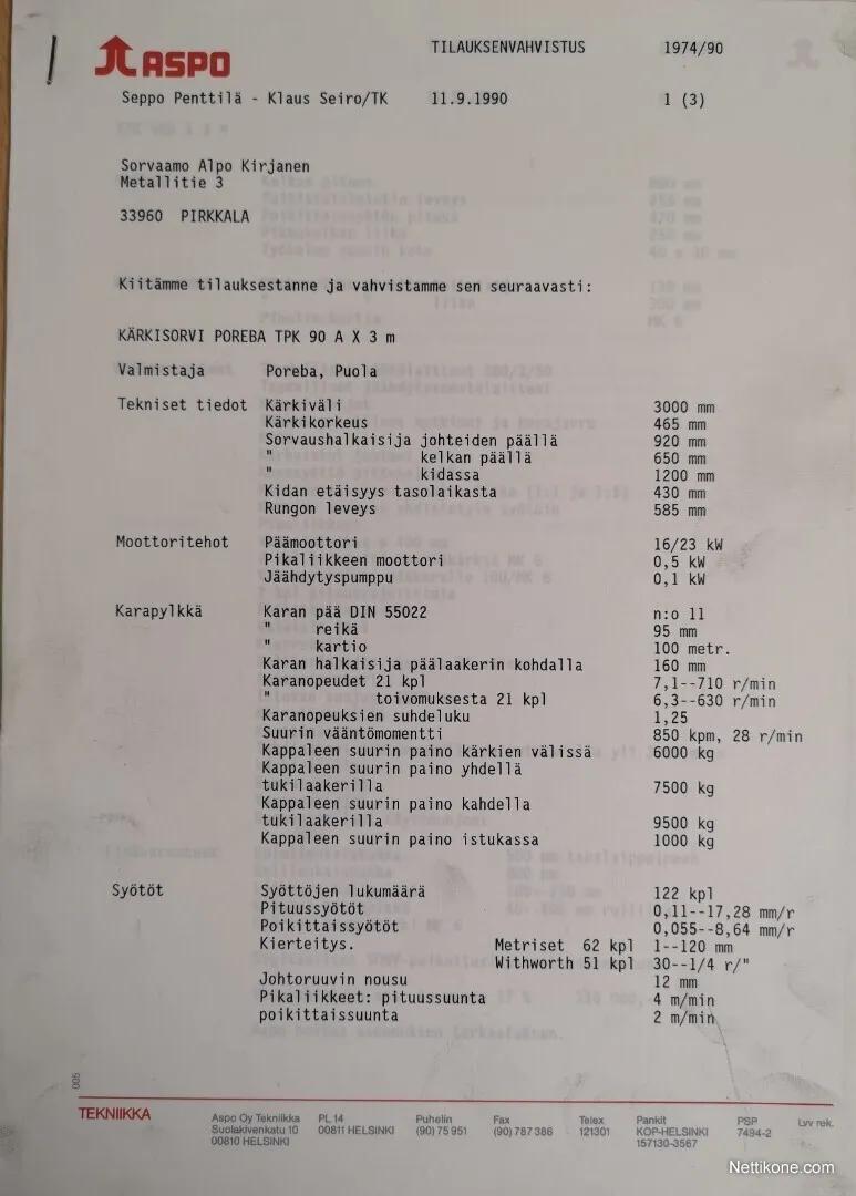 Gebruikt Poreba TPK-90A I Zware Draaibank