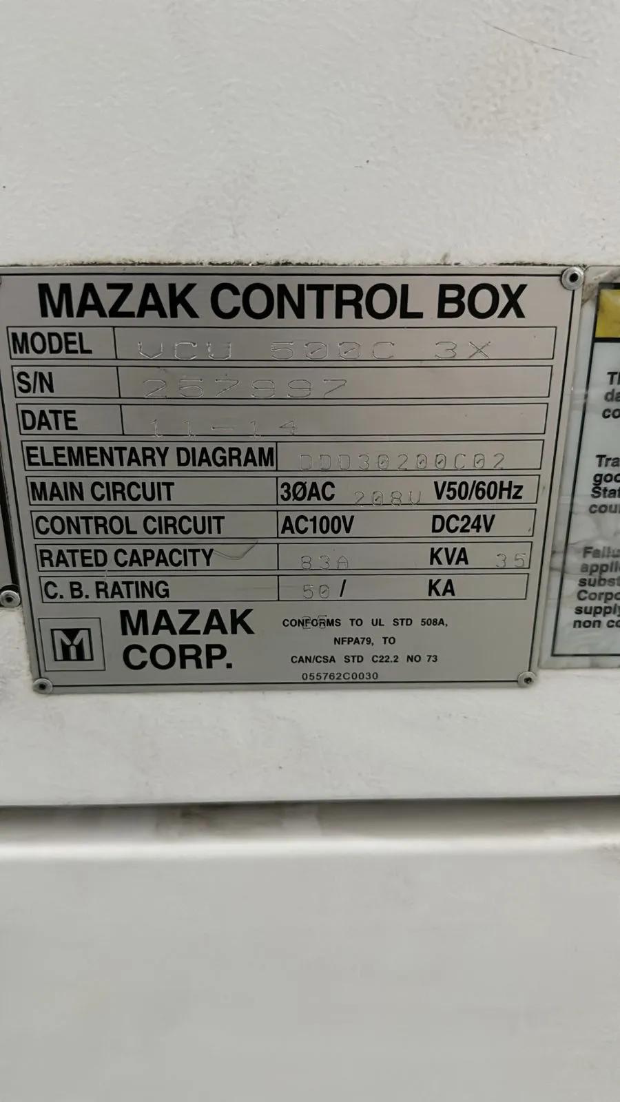Gebruikt Mazak VCU 500C I Verticaal Bewerkingscentrum