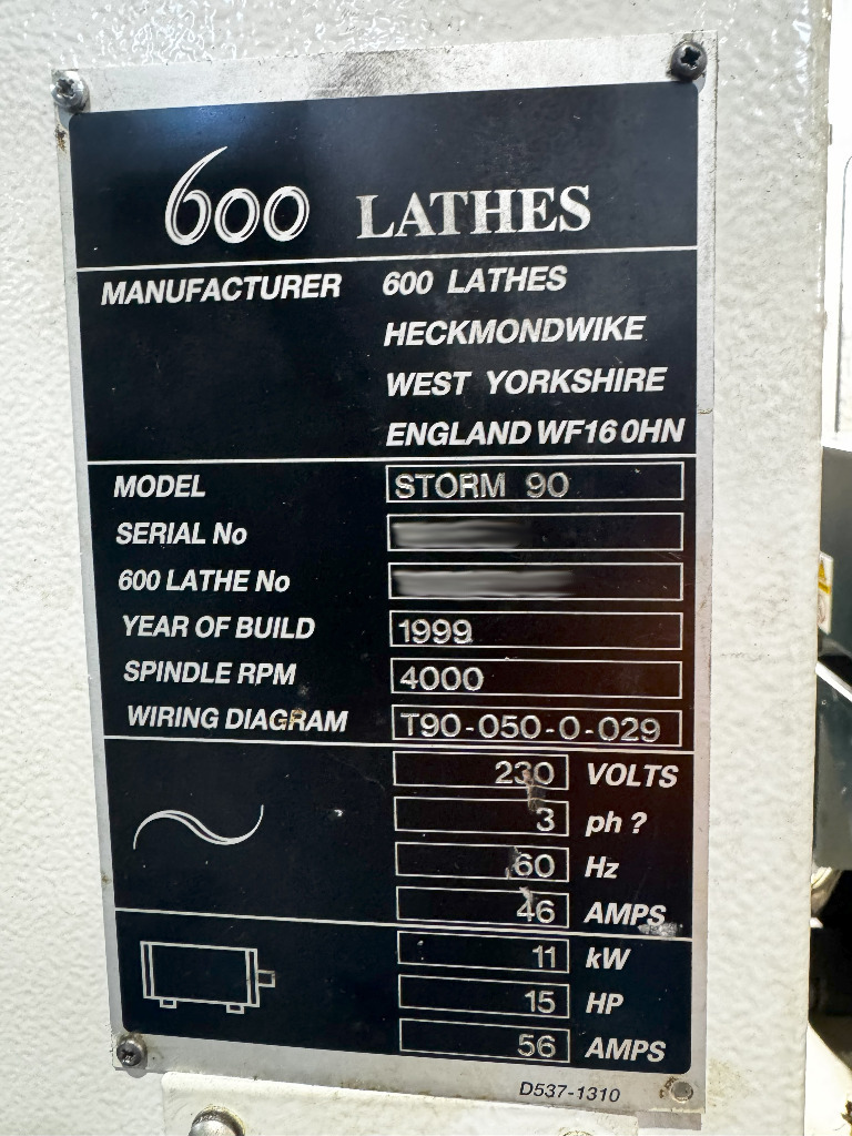 Used Colchester Tornado A90 I CNC Lathe