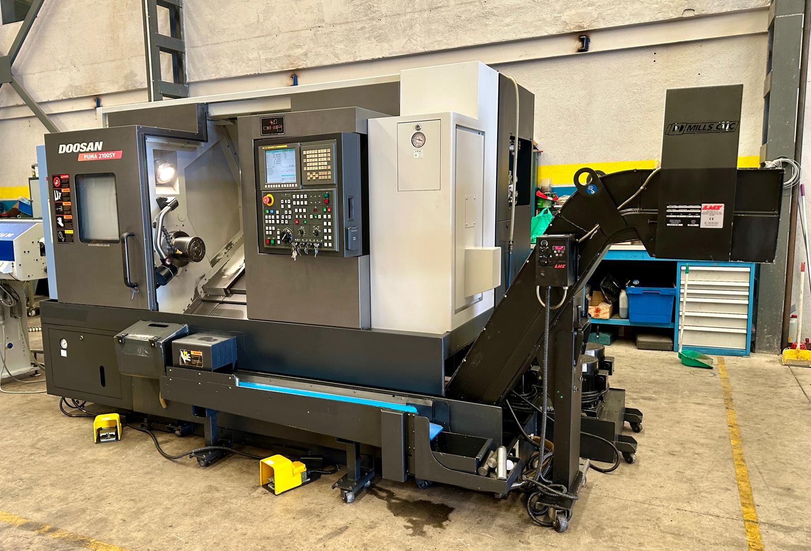 Used Doosan Puma 2100SY I CNC Lathe