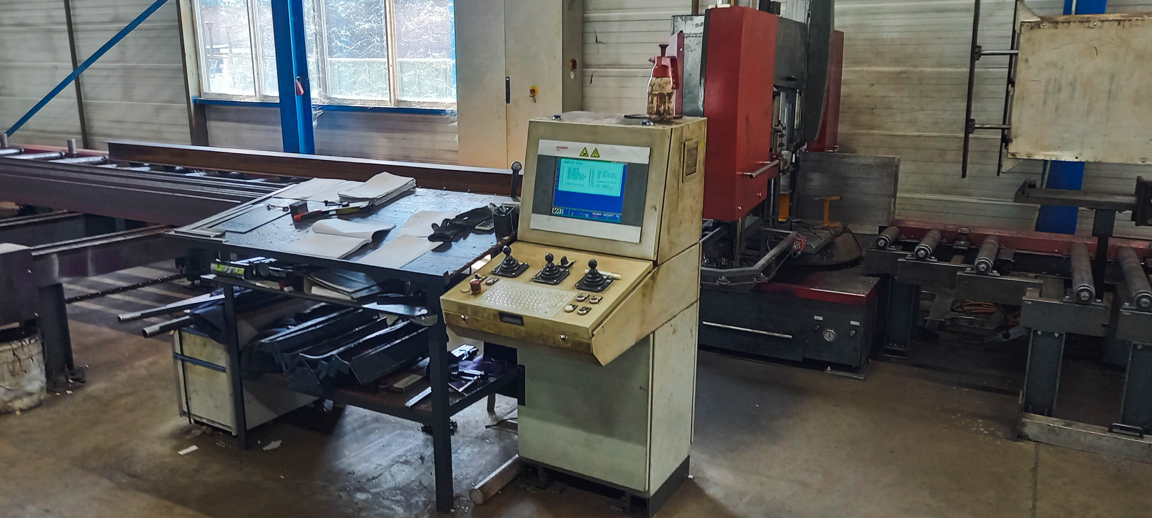 Used Voortman VB750 I Beam Saw Drill Line