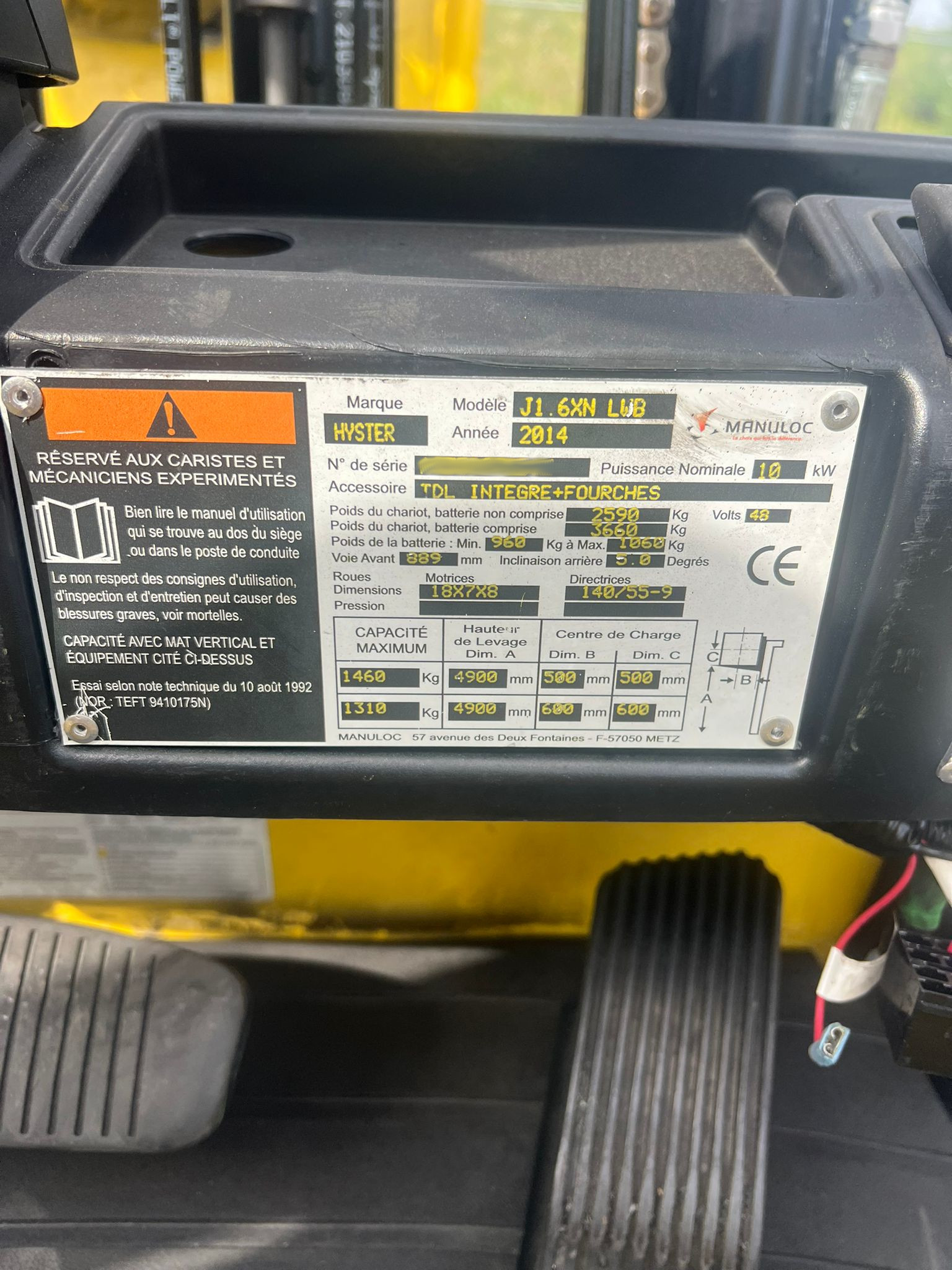 Used Hyster J1.6XN LWB I Forklift I 2014