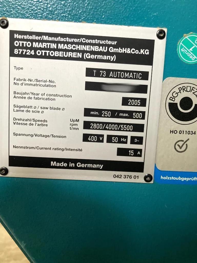 Used Martin T 73 Automatic I Sliding Table Saw