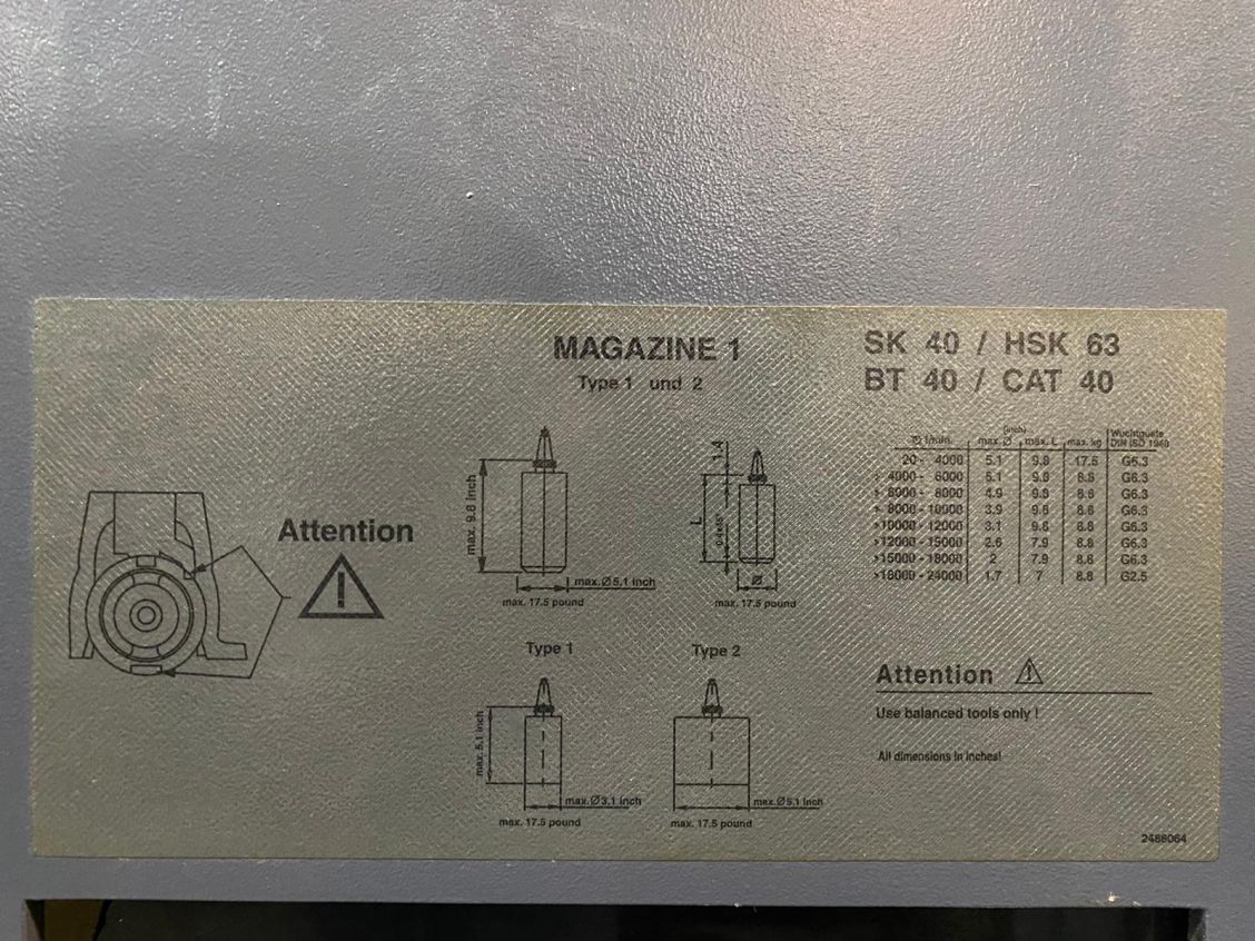 Used Deckel Maho DMU 40 MonoBlock I Vertical Machining Center I 2008