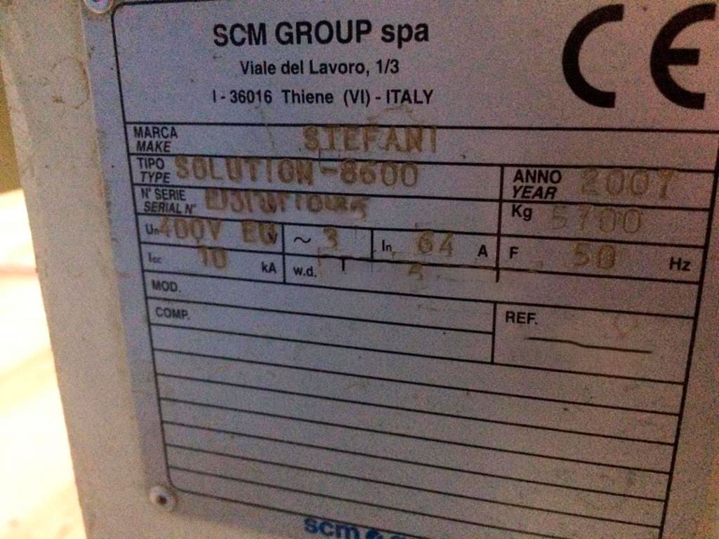 Usado Stefani Solution 8600 - Biselado - 2007