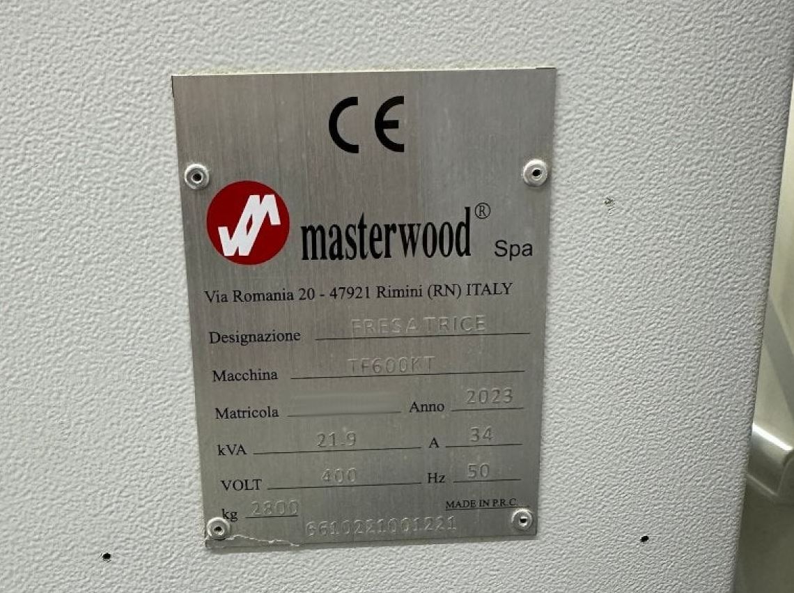 Used Masterwood TF600KT I CNC Machining Center I 2023