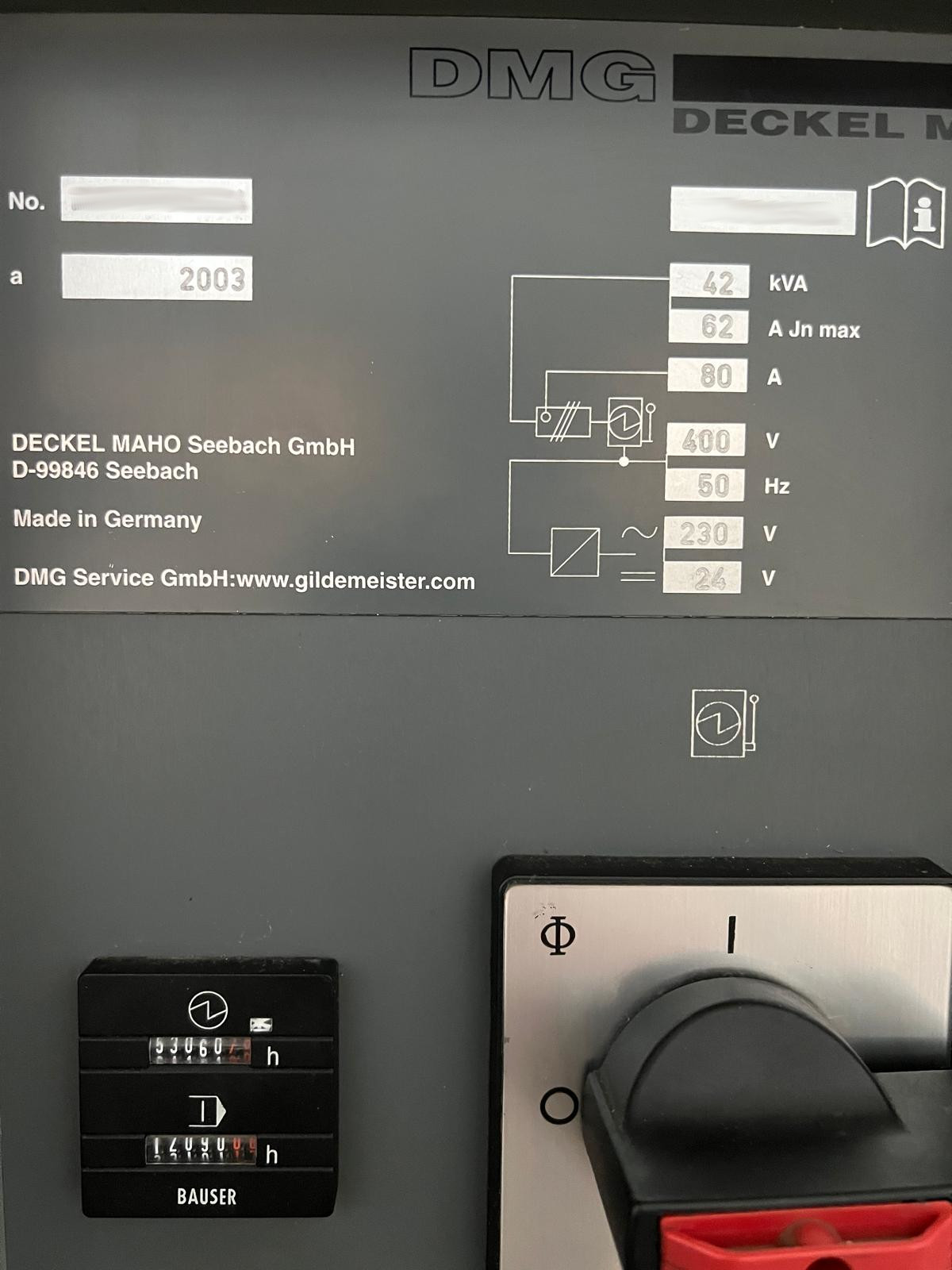 Used Deckel Maho DMU 50 Evolution I Vertical Machining Center