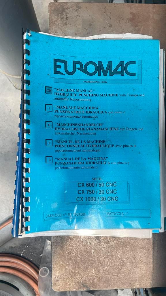 Used Euromac CX 1000/30 I Punching Machine I 1998