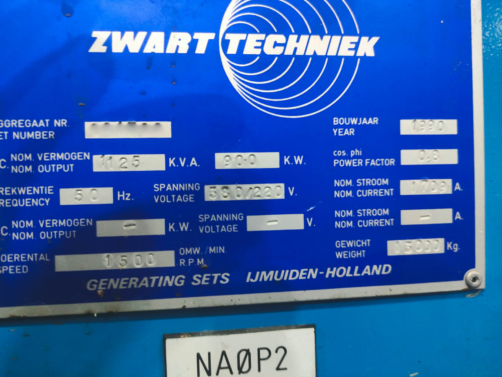 Used Caterpillar 3516 STD I Diesel Generator I 1990