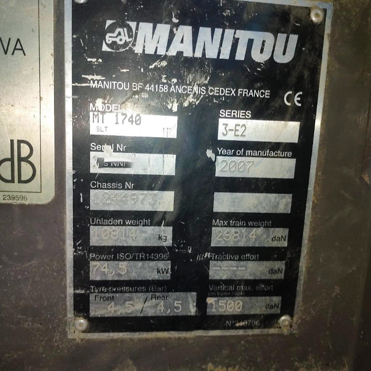 Gebruikt Manitou MT 1740 - Telescooplader - 2007