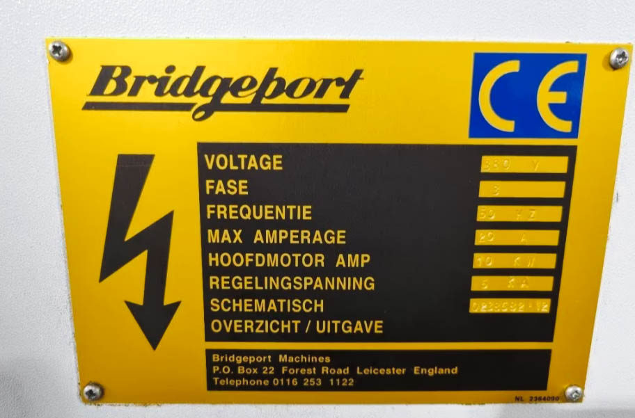 Gebruikt Bridgeport VMC 600 I Vertical Machining Center I 2000