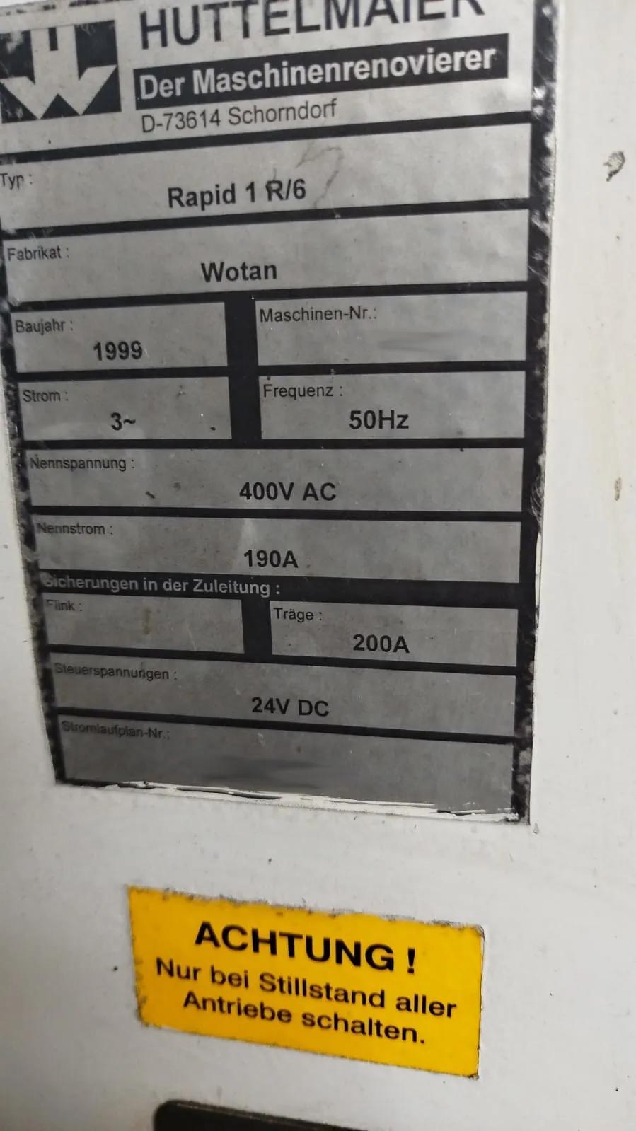 Gebruikt Wotan Rapid 1 R/6 I Boor- en Freesmachine