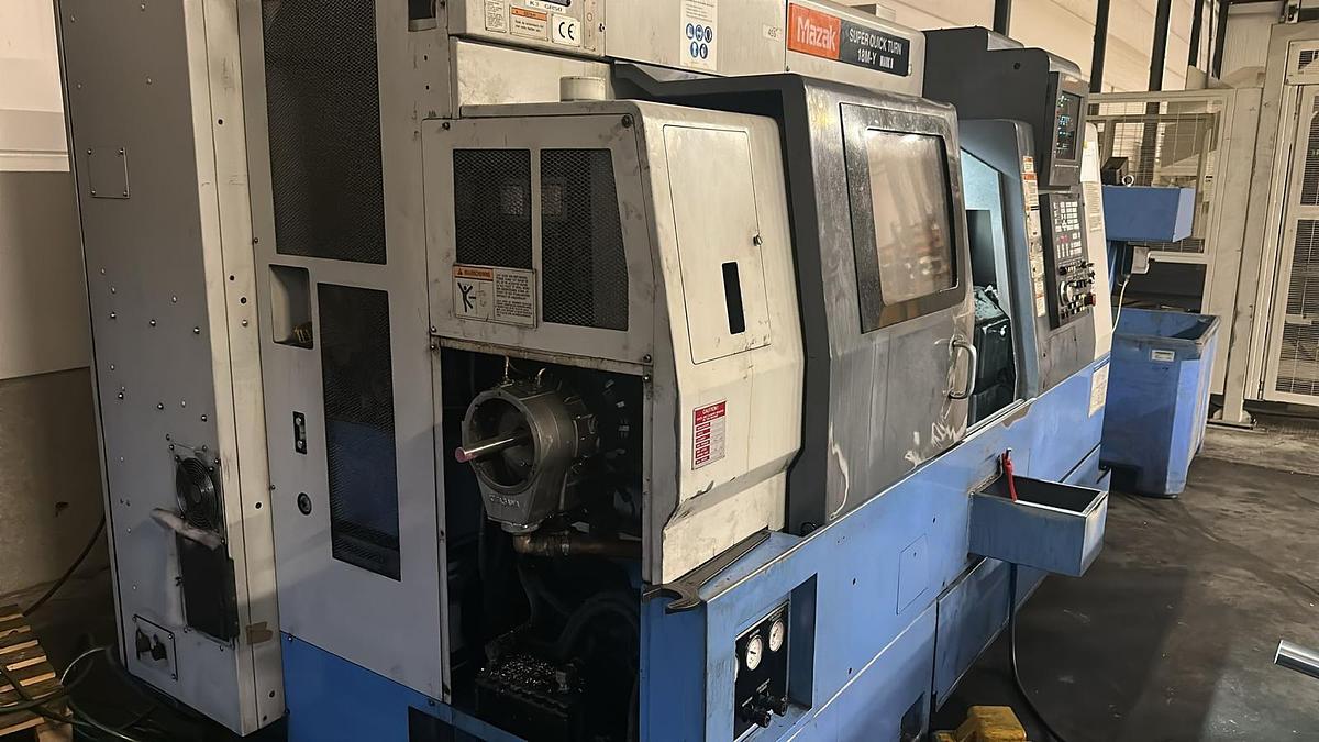 Used Mazak Super Quick Turn 18M-Y Mark II I CNC Lathe