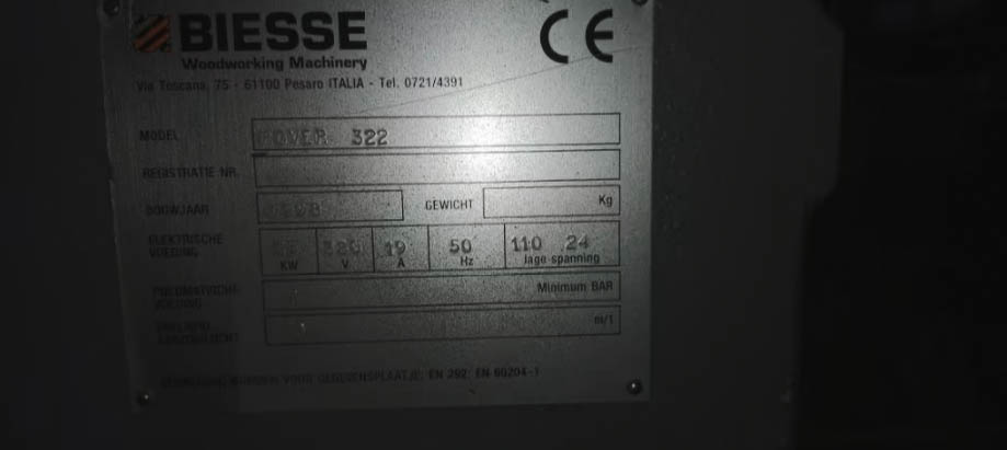 Used Biesse Rover 322 I CNC Machining Center I 1998