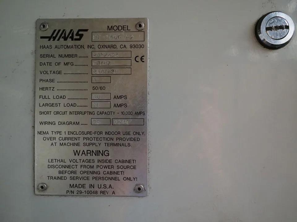 Gebruikt Haas EC-1600 I Horizontale Bewerkingcentrum