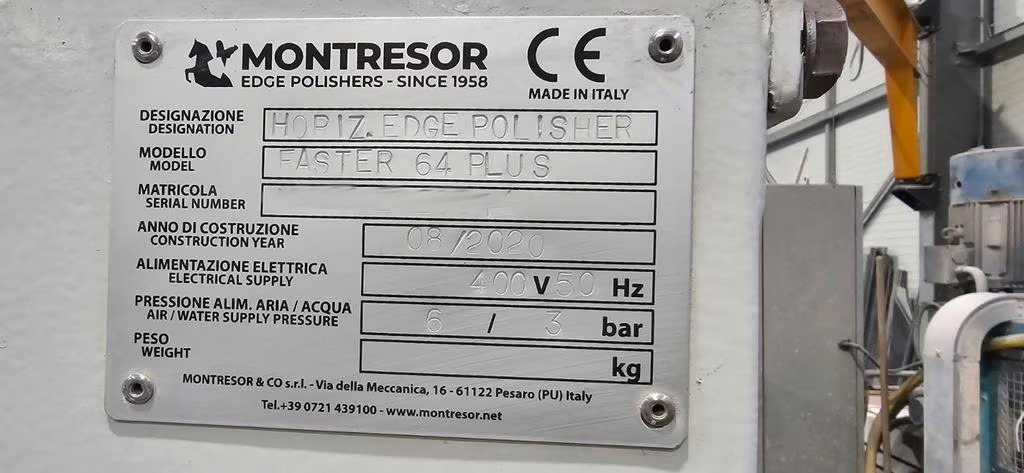 Used Montresor Faster 64+ I Edge Polisher