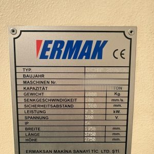 Used Ermak CNC HAP 2600 X 80 I Press Brake I 2006