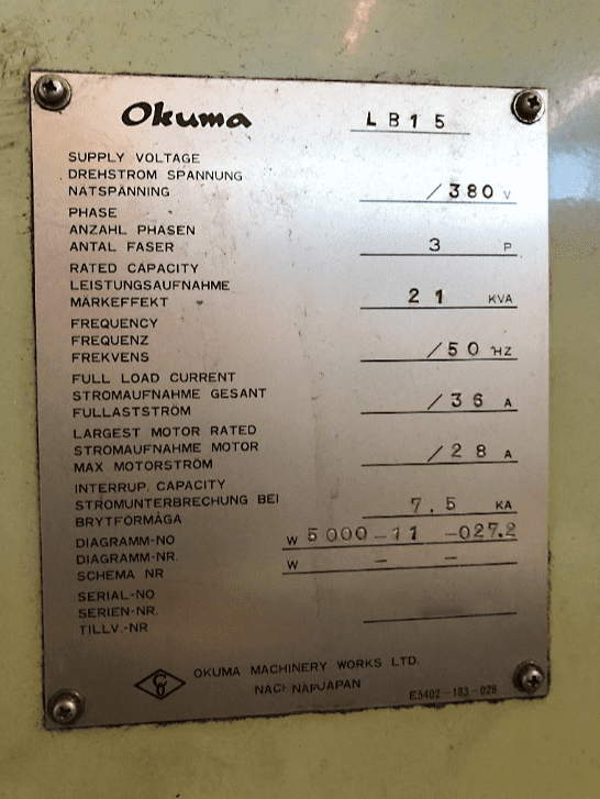 Gebruikt Okuma LB15 - CNC Draaibank