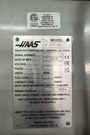 Usado Centro de mecanizado vertical Haas VF3-YT I 2018