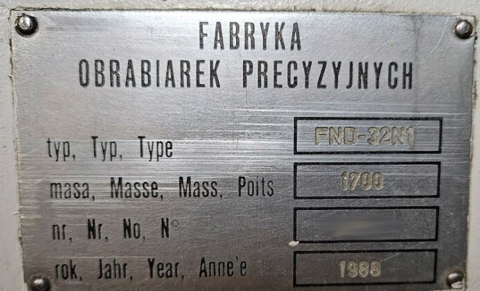 Used AVIA FND-32N1 I CNC Milling I 1988