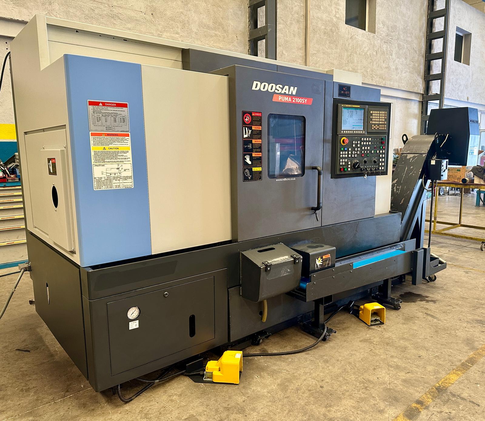 Used Doosan Puma 2100SY I CNC Lathe