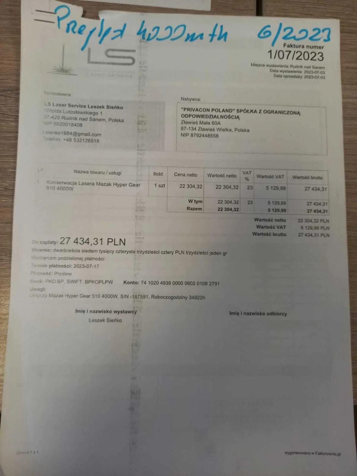 Gebruikt Mazak Hyper Gear 510 I Laser Cutting