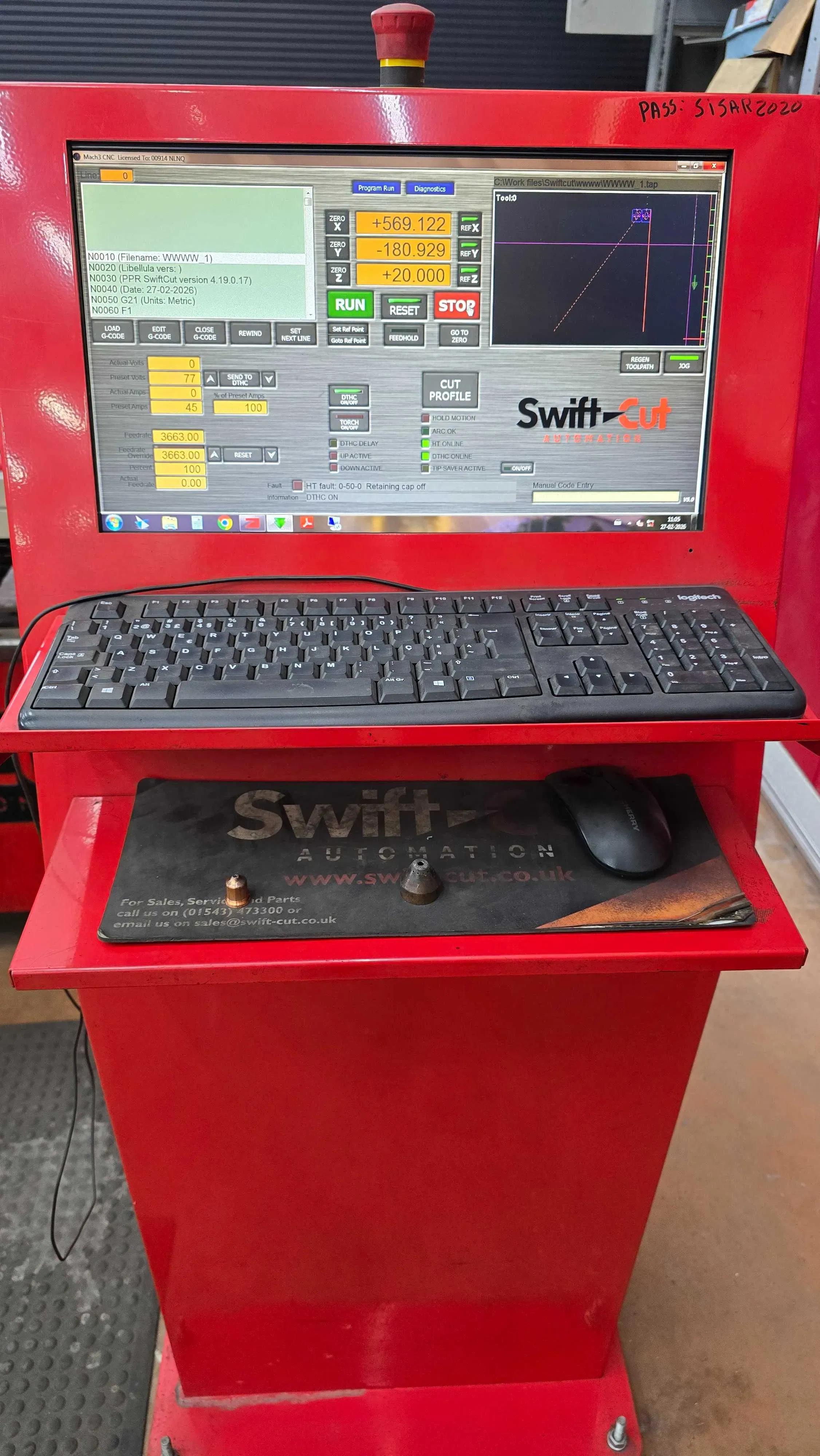 Used Swift-Cut 1250-WT I Plasma Cutting I 2018