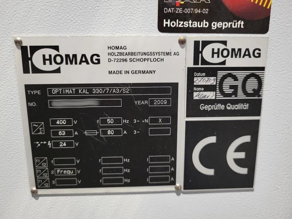 Gebruikt Homag Optimat KAL 330/7/A3/S2 Kantbanden