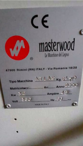 Usado 2000 MASTERWOOD Atlas