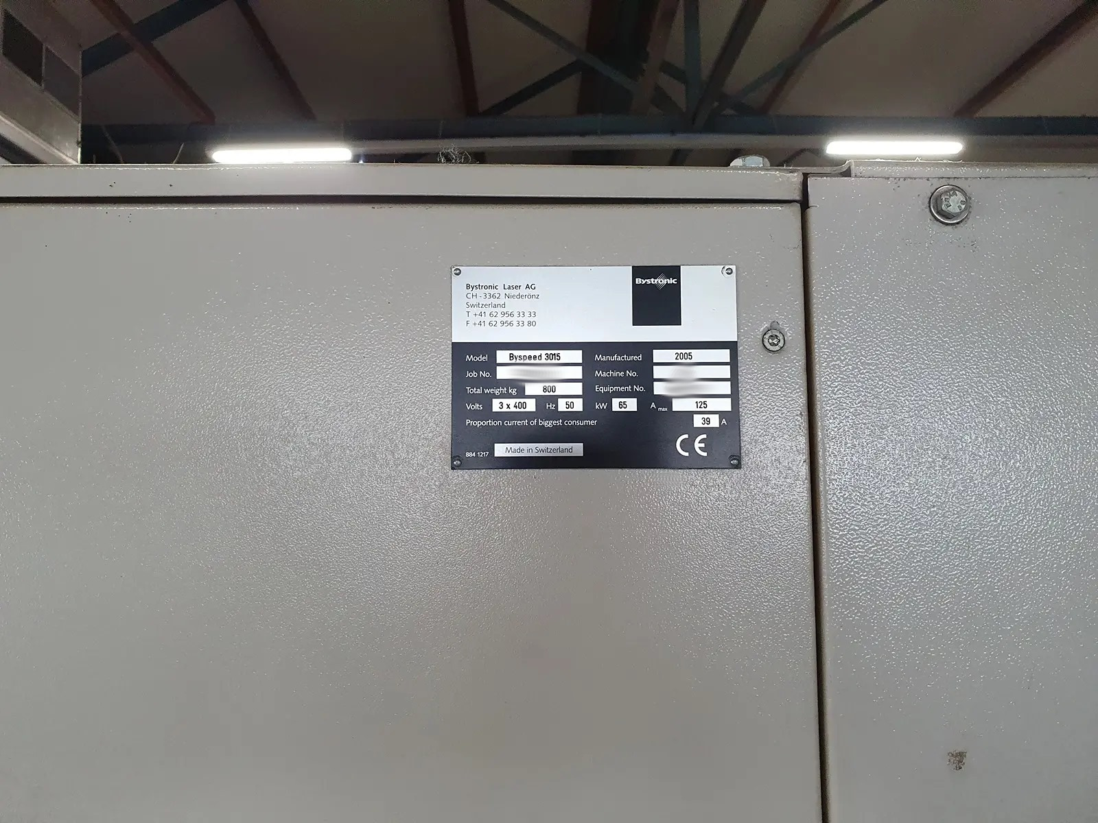 Used Bystronic Bespeed 3015 + BYTRANS I Laser Cutting I 2005