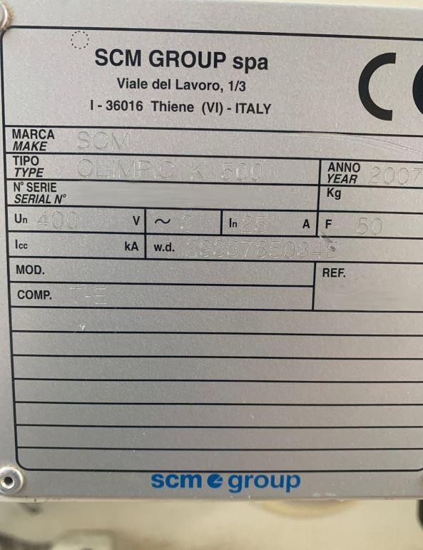 Used SCM Olimpic K 500 I Edgebanding I 2007