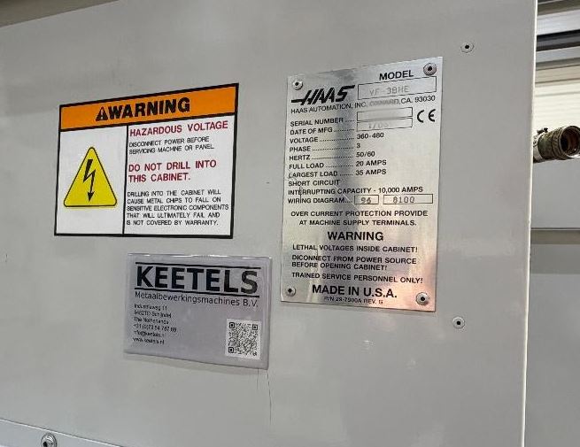 Used Haas VF-3BHE I Vertical Machining Center I 2006