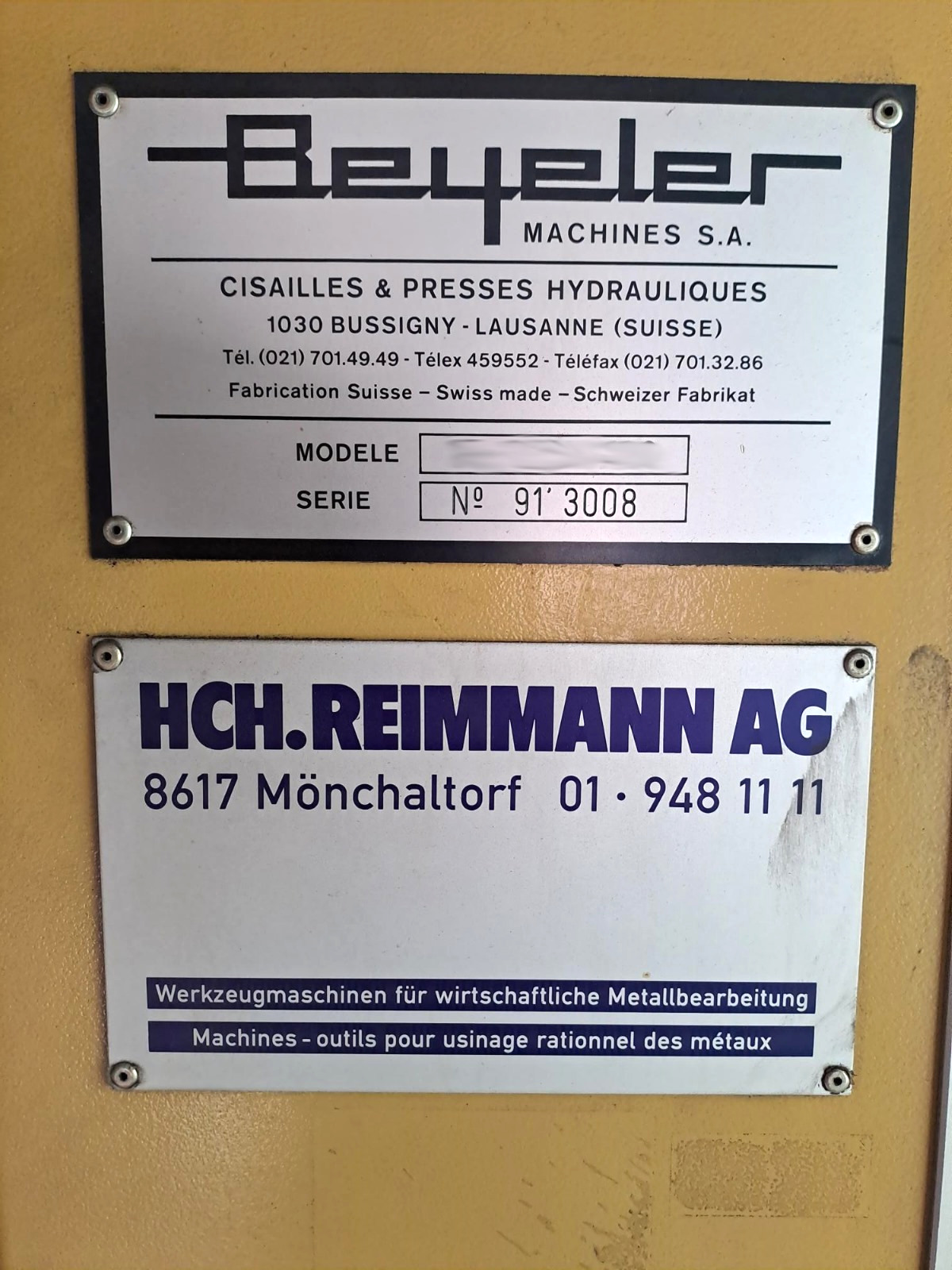 Gebruikt Beyeler RT 225x4100 I Persmachine