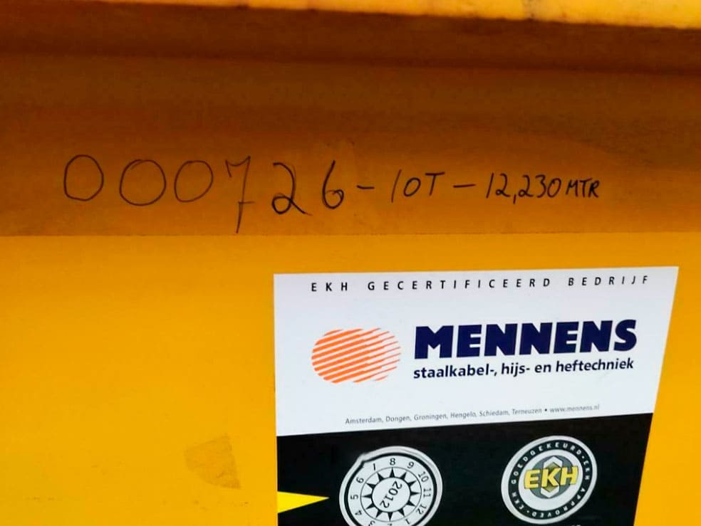 Used Verlinde 10T - Horizontal crane - 1996