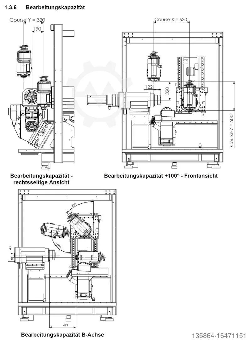 Used Willemin Macodel W 518 MT I Vertical Machining Center
