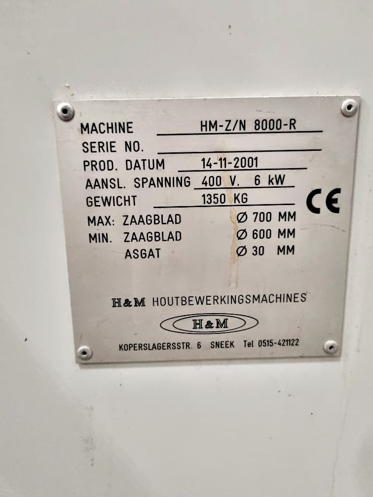 Usado H&M HM-ZN-8000 R - Sierra de corte transversal - 2001