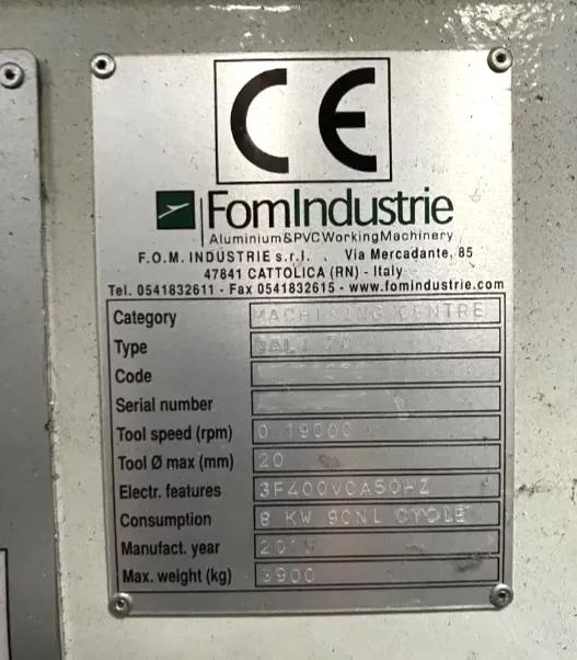 Gebruikt Fom Dali 70 I Profiel Bewerking Centrum