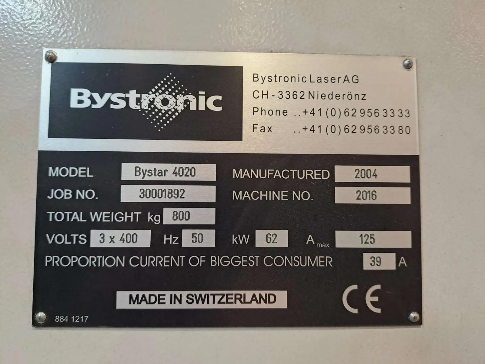 Gebruikt Bystronic Bystar 4020 I Laser Snijden