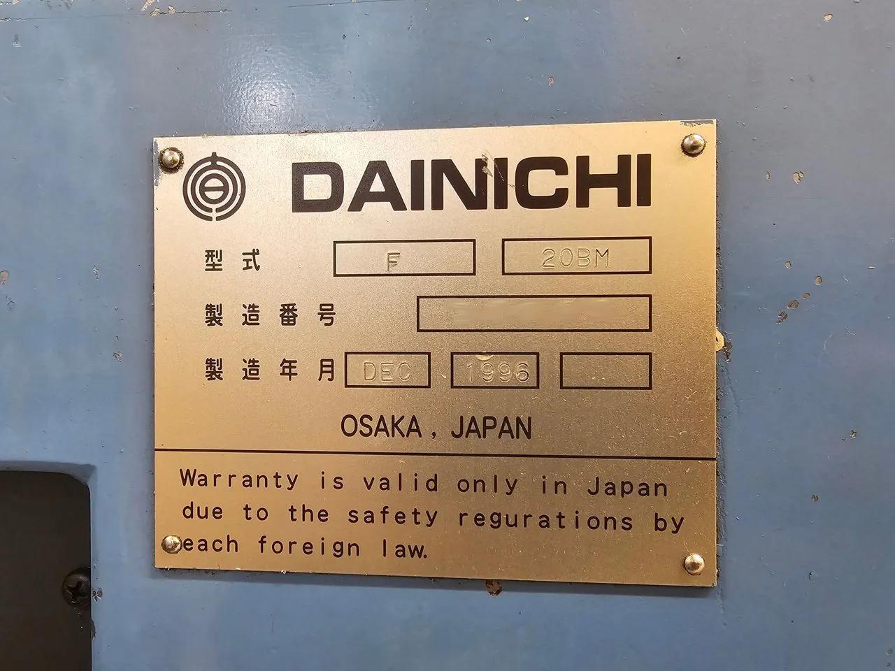 Gebruikt Dainichi F20BM I CNC Draaibank