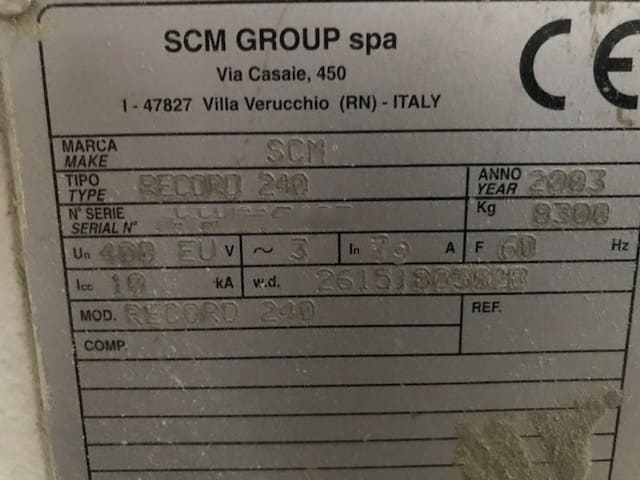 Gebruikt SCM RECORD 240 - 2003