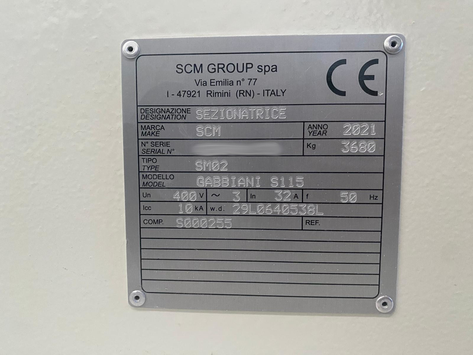 Used SCM Gabbiani S I Beam saw I 2021