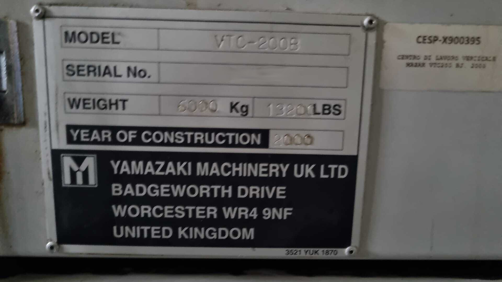 Used Mazak VTC-200 B I Vertical Machining Center I 2008