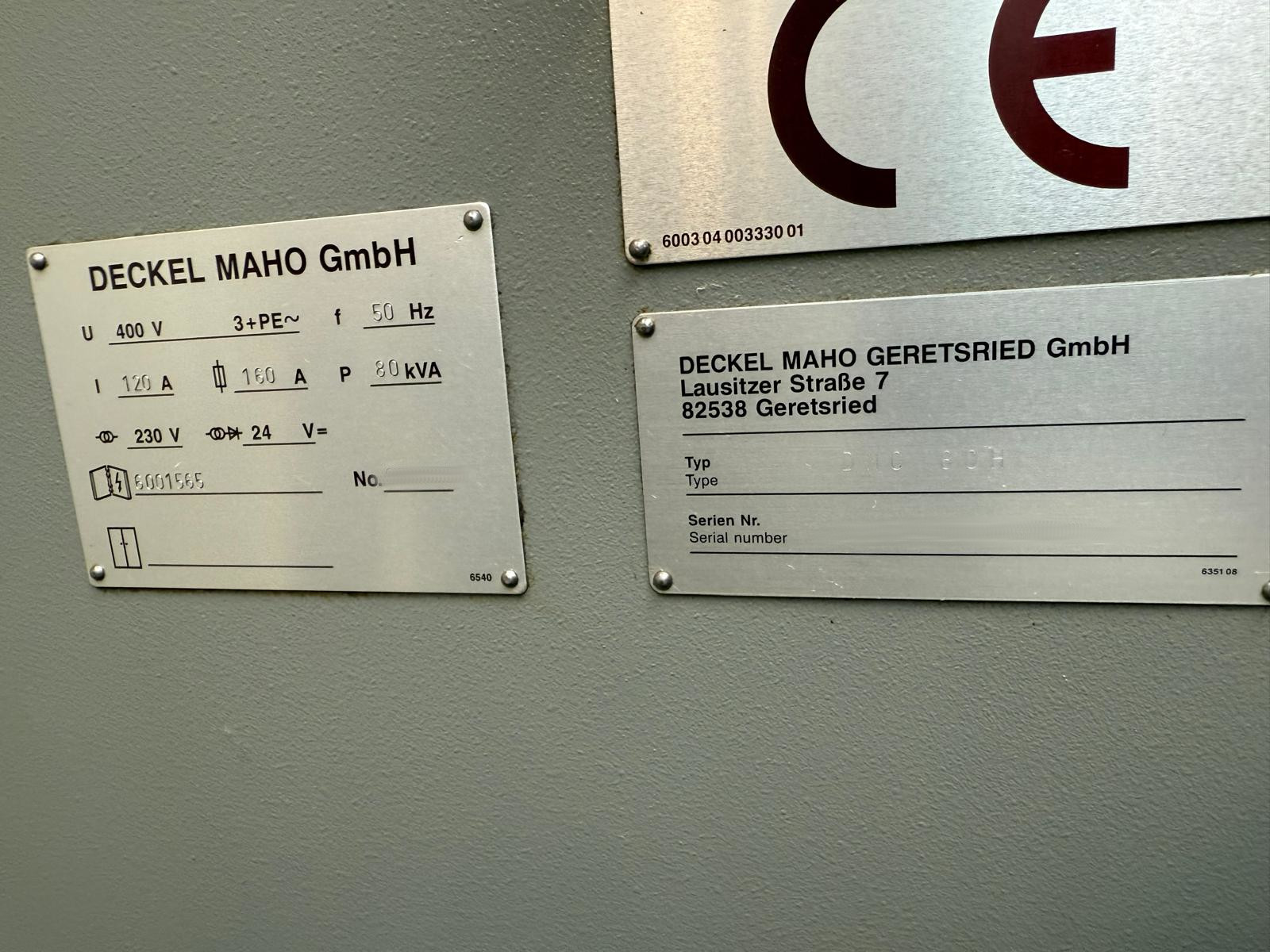 Used Deckel Maho DMC 80 H I Vertical Machining Center I 2001