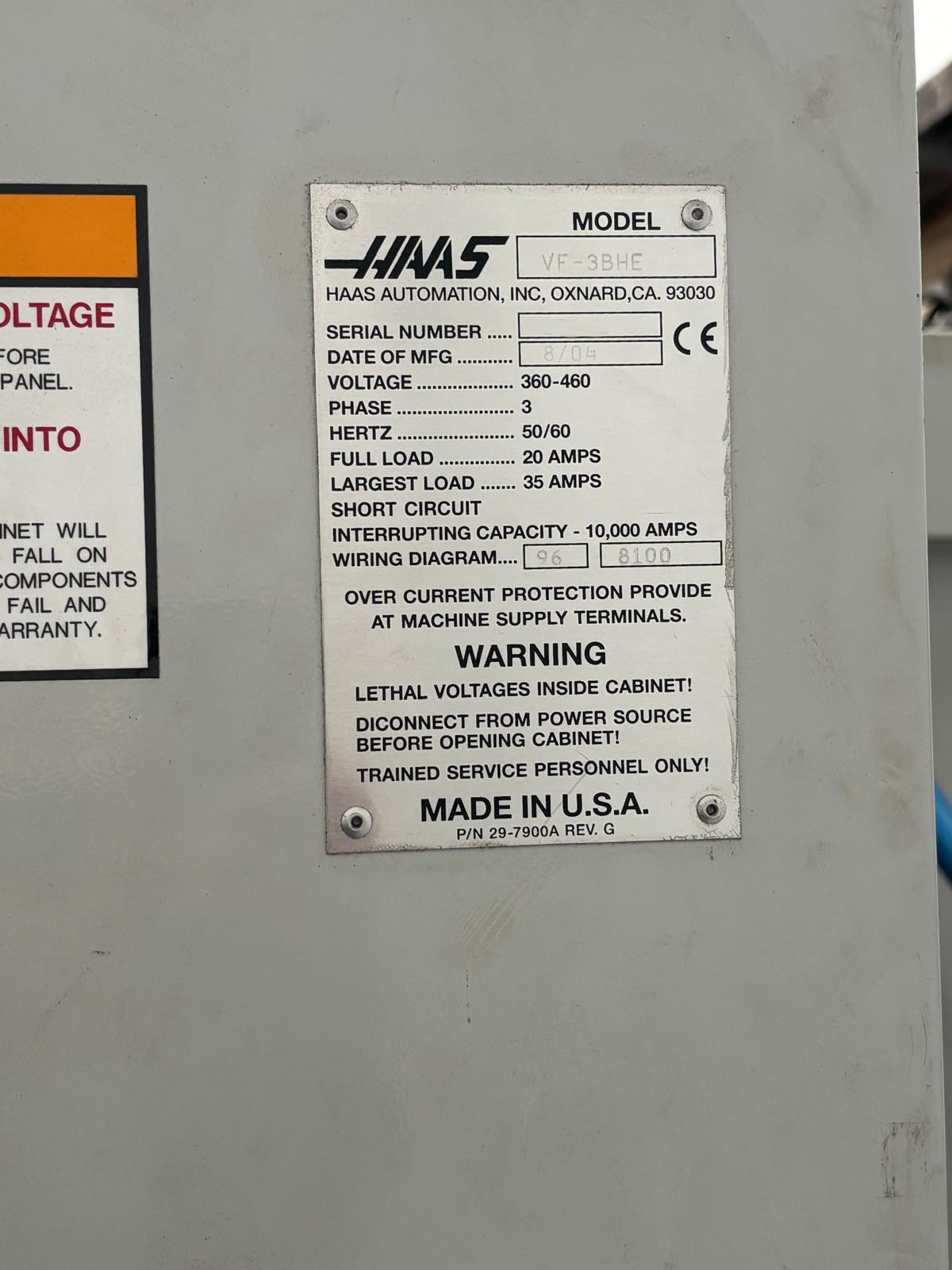 Used Haas VF-3BHE I Vertical Machining Center I 2004